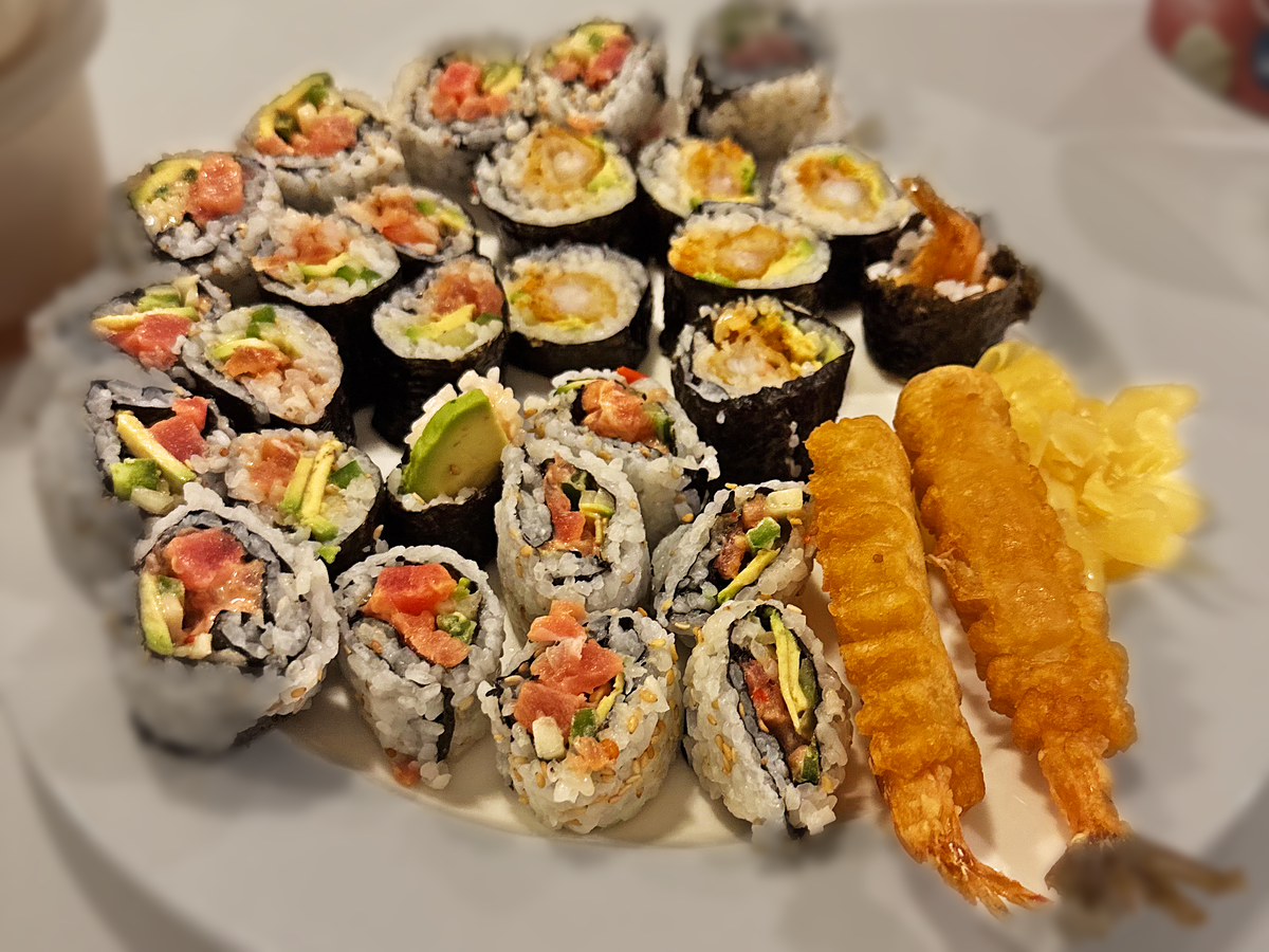 Sushi platter, made by Charlie B's